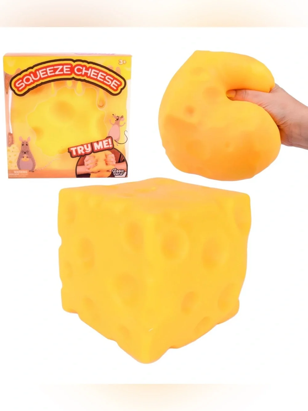 Jumbo Squeeze Cheese Squishy Toy
